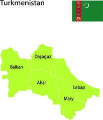 turkmenistan map