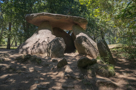 Axeitos Prehistoric Dolmen in Galicia, Spain