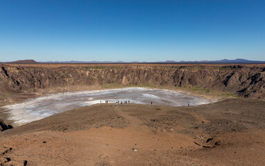 Wahbah crater - dormant volano in Saudi Arabia