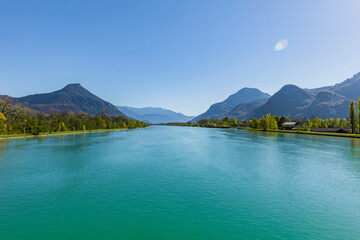Naklejka premium Der Inn bei Kiefersfelden