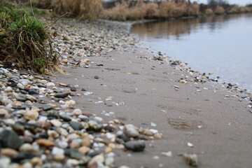 footprints on the sand