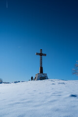 snowy panoramas in the Sasso Simone and Simoncello park in the province of Pesaro and Urbino in the Marche region