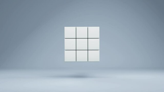 Rotating Cube Background Image