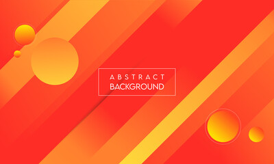 orange,yellow background circle line geometric shape vector design