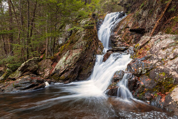 Fototapeta premium Waterfalls of Western Massachusetts in Fall