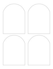Rectangular Label Template - Multipurpose Template - SVG - Blank Labels