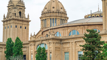 Naklejka premium The National Palace in Barcelona, Spain