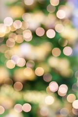 Abstract blurred yellow light in bokeh (background)