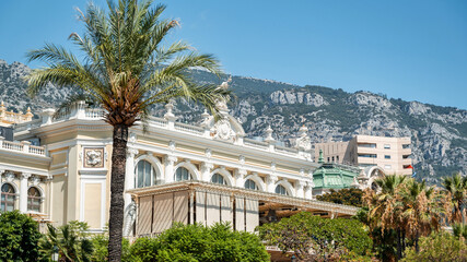 Fototapeta na wymiar A restaurant in Monte-Carlo, Monaco