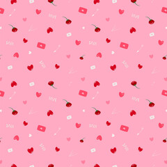 Valentine's Day seamless pattern wallpaper