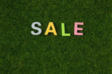 word sale on grass