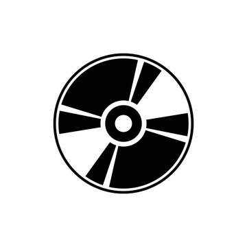 recommend clip art: CD disk icon. Compact Disc image. DVD disc for recording information. Isolated vector illustration on white background.