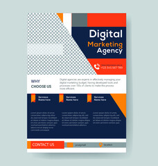 Digital Marketing Agency Flyer Design  Templates EPS 