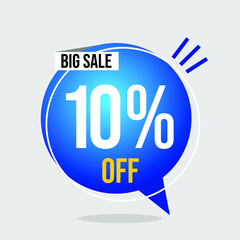 10% DISCOUNT TAG - BLUE LABEL