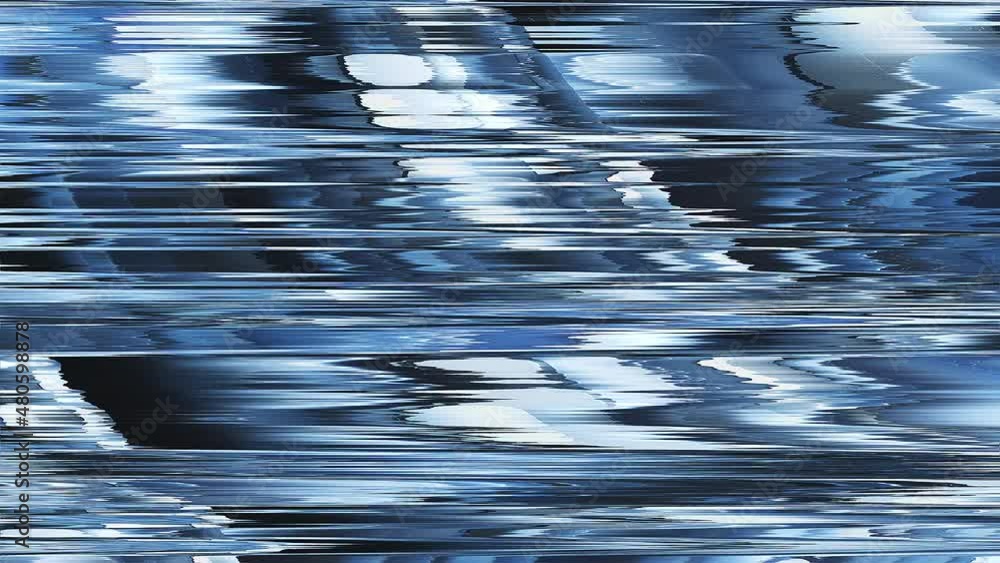 Poster digital dynamic 3d render lines with wave distortion and streaks. deformation of web signal with bro