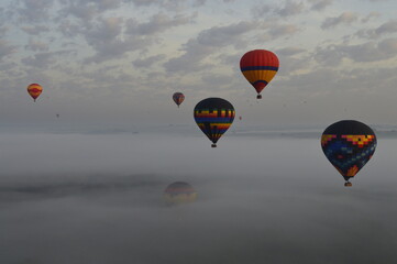 Obraz premium Céu colorido de balões
