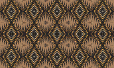 Ethnic tribal seamless pattern. Traditional design for background, wallpaper, clothing, wrapping, carpet, tile, fabric, decoration, vector illustration, embroidery style. Tribal textile patterns.