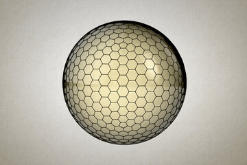 Compound eye 3D illustration, insect eyes
