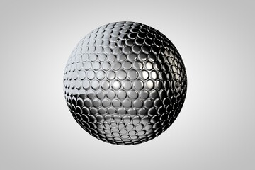 Compound eye 3D illustration, insect eyes