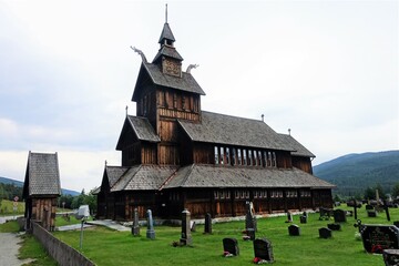 Holzkirche in Norwegen