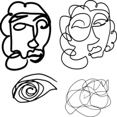 A sset from four patterns in vector