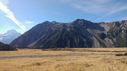 Mountains of Mount Cook National Park, South Island, New Zealand
