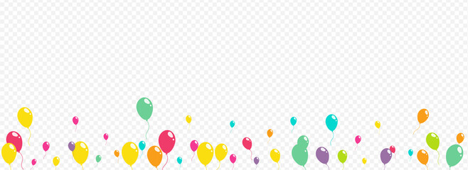 Color Inflatable Balloon Vector Panoramic