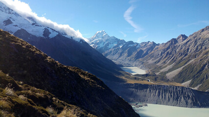 Mountains of Mount Cook National Park, South Island, New Zealand