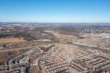 Durham Residential area  Westney and Rossland rd ajax

drone view homes houses and suburban area 
