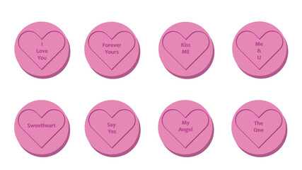 Candy love hearts