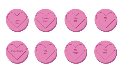 Candy love hearts