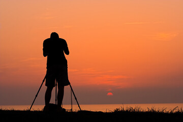 Photographer silhouette