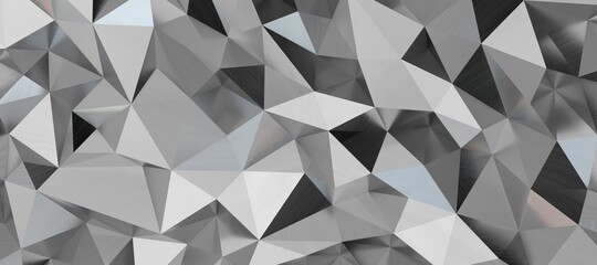 Obraz premium shape. Distorted low poly backdrop with sharp lines.