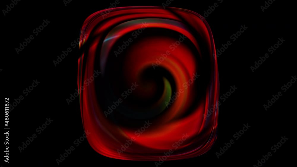 Poster circular geometric swirl with 3d render gradient and dynamic movement. hypnotic swirling spiral line