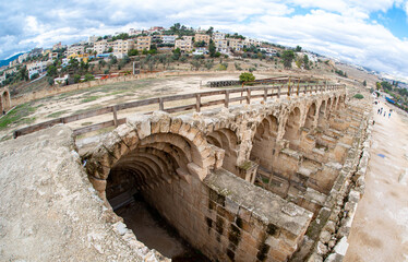 Roman ruins in Jordan city of Jerash