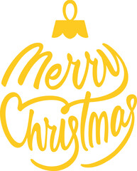 Merry Christmas toy lettering