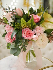 vase with spring flowers