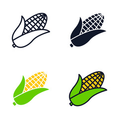 corn vegetable icon symbol template for graphic and web design collection logo vector illustration