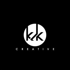 KK Letter Initial Logo Design Template Vector Illustration