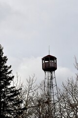 Winter in Manitoba - lookout tower in the forest