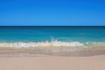 Fototapeta na wymiar Turks and Caicos Wave and Clear