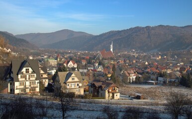 Kroscienko nad Dunajcem in winter, Malopolska, Poland © Jan Piotr