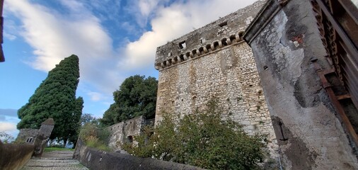 Fototapeta na wymiar Castello Caetani, Sermoneta, Latina, Italy