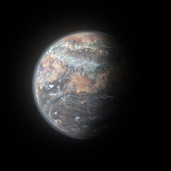 Scifi Wüsten Planet