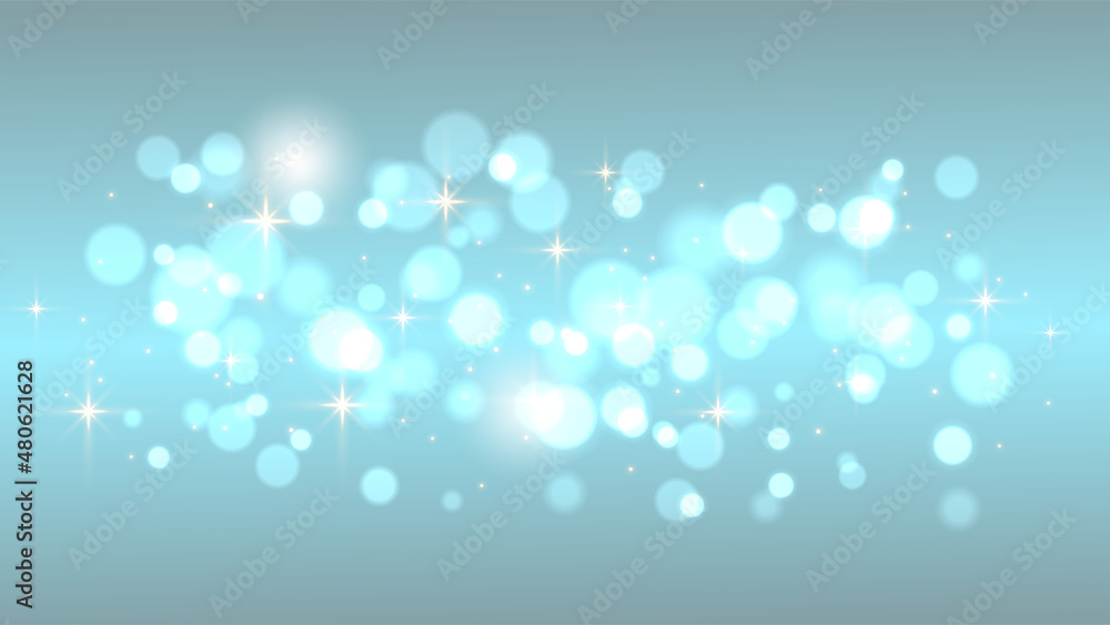 Poster shining bokeh isolated on transparent background. golden bokeh lights with glowing particles isolate