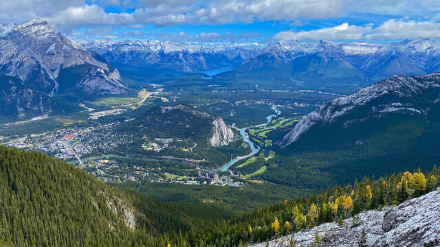 Banff Valley From Sulphur Mountain