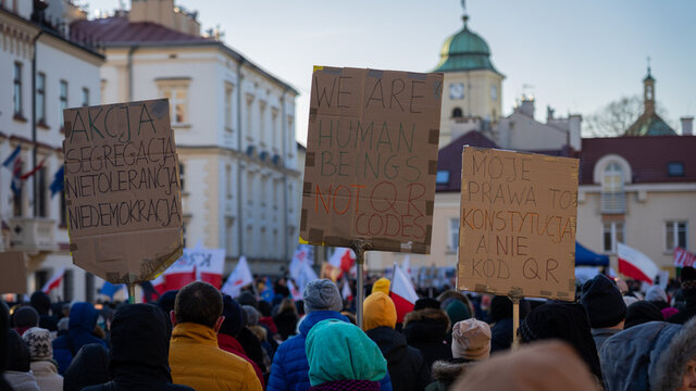 Activists Protesting Against Sanitary Segregation