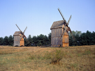 Fototapeta na wymiar Open air museum of Folk Culture in Osiek by the river Notec, Wielkopolska region, Poland
