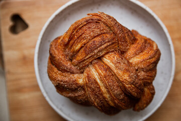 Cinnamon sugar chai twist bread baked treat
