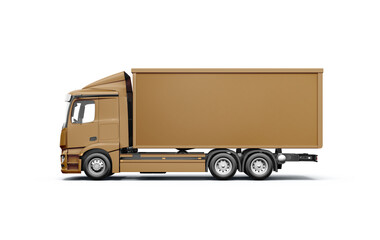 3d rendering mock up truck